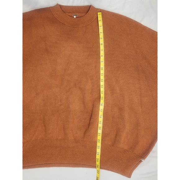 FREE PEOPLE Easy Street Tunic Sweater  Tan Brown Sz Med - Picture 8 of 10